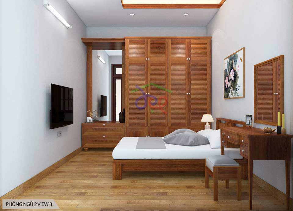 Mẫu thiết kế nhà vườn 1 tầng mái thái phong cách hiện đại