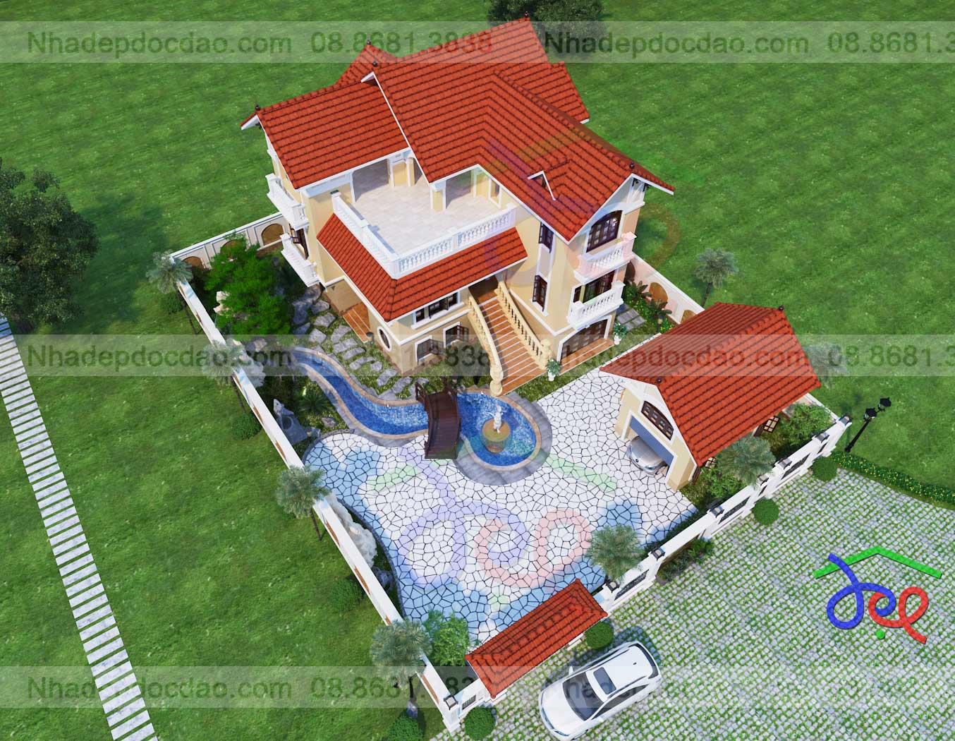 Mẫu thiết kế biệt thự 3 tầng Ninh Bình