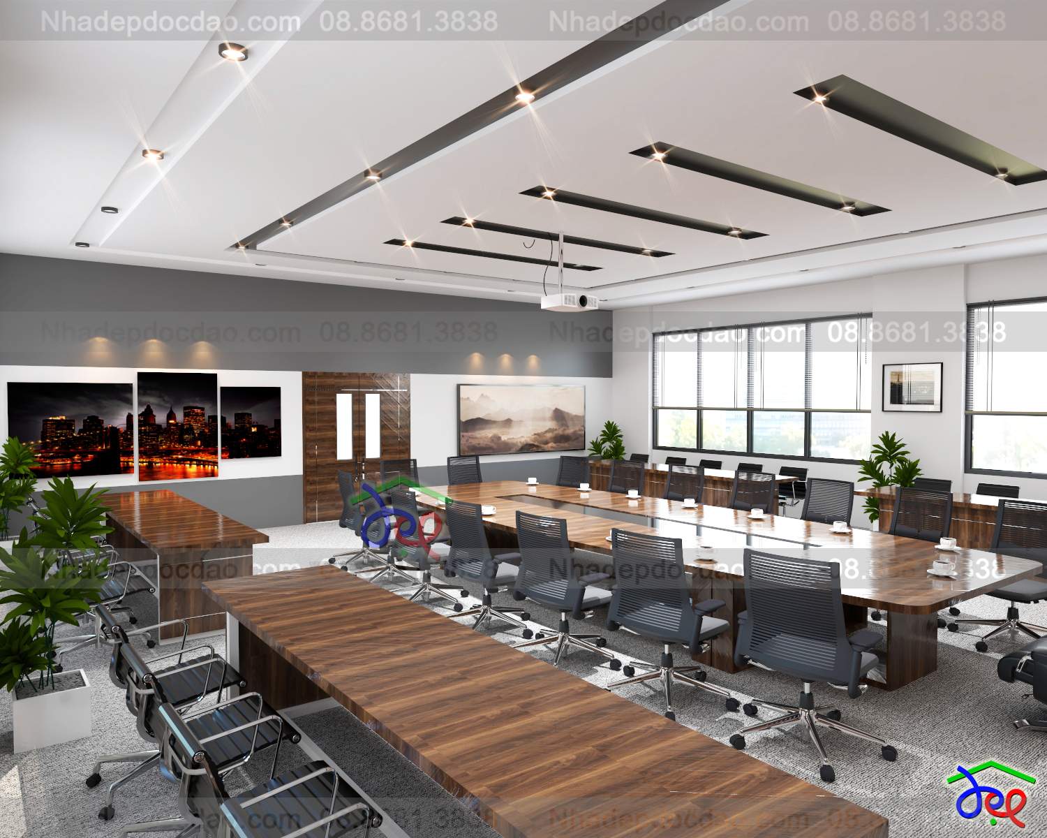 Mẫu thiết kế nội thất văn phòng Công ty Môi trường Thuận Thành