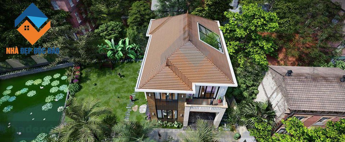 Mẫu thiết kế biệt thự 2 tầng trên diện tích 156m2