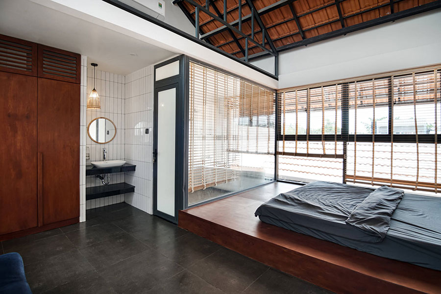 Mẫu thiết kế nhà phố 112m2 mang phong cách thiết kế thuần Việt