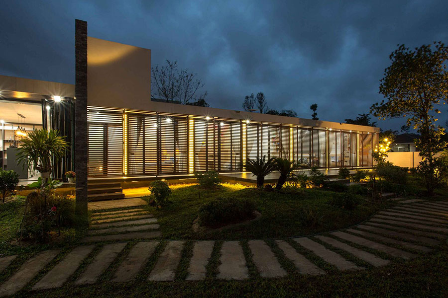 Mẫu thiết kế nhà vườn 1 tầng xanh mướt nhiều ánh sáng