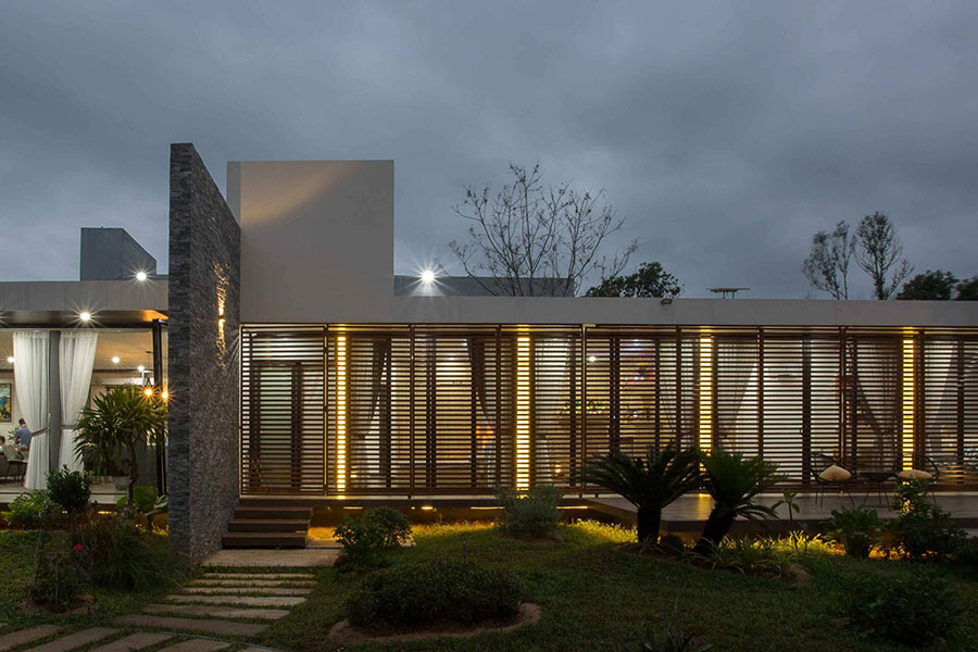 Mẫu thiết kế nhà vườn 1 tầng xanh mướt nhiều ánh sáng