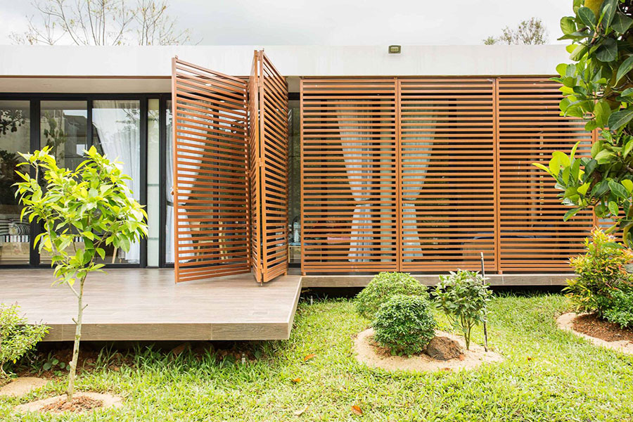 Mẫu thiết kế nhà vườn 1 tầng xanh mướt nhiều ánh sáng